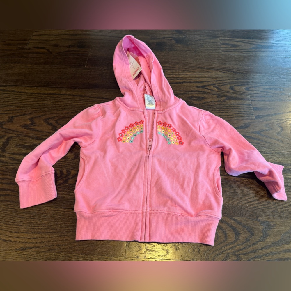 Gymboree Pink Zip-up Sweatshirt with Cozy Hood
